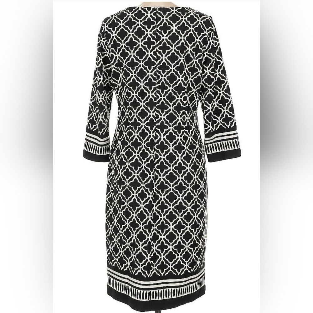 Talbots Modern Geometric Patterned Black & White … - image 2